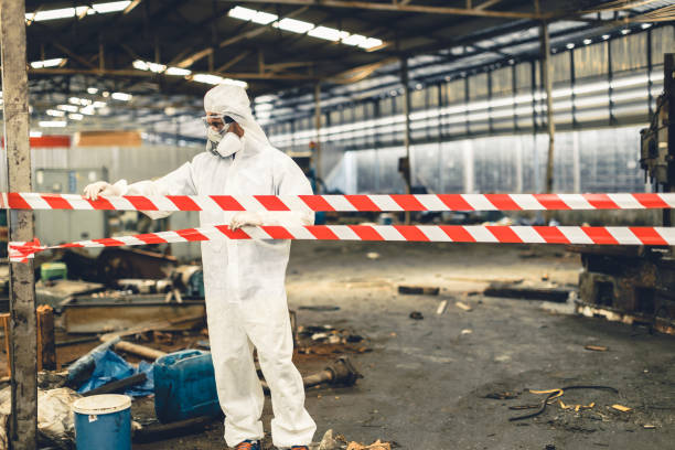 Professional Hoarding Cleanup technician working in Madison, IL